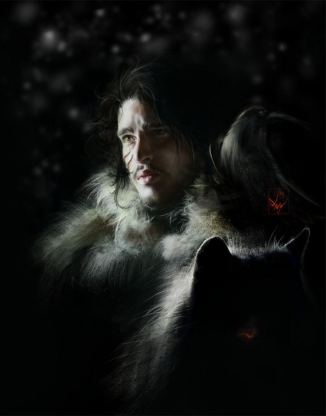 پرونده:Jon Snow by AniaEm.jpg