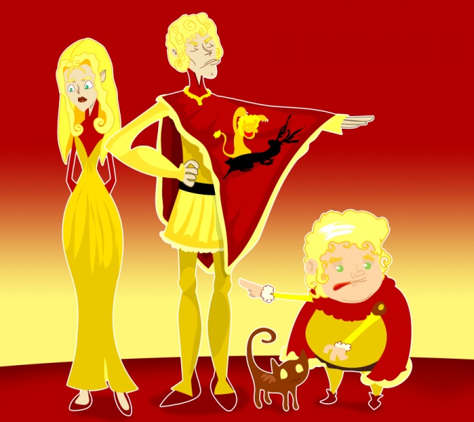 پرونده:Joffrey Tommen and Myrcella by Sir Heartsalot.jpg