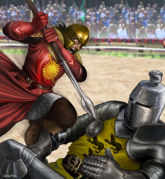 پرونده:Oberyn Martell fights Gregor Clegane.jpg