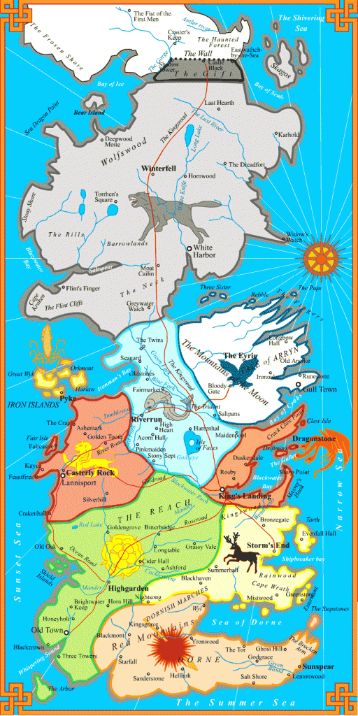Westerospolitical Map وستروس